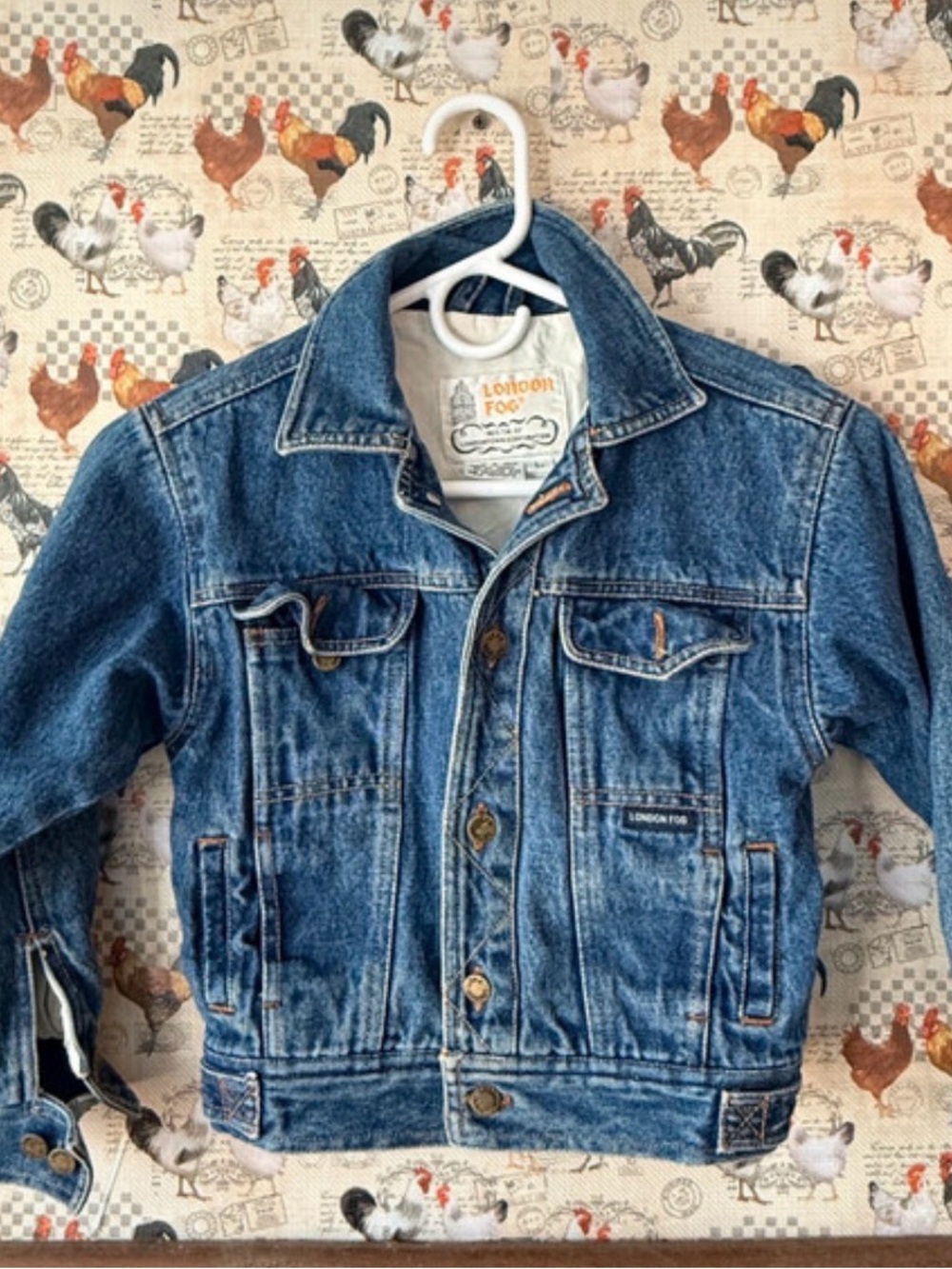 Vintage London Fog Kids' Blue Denim Jacket L